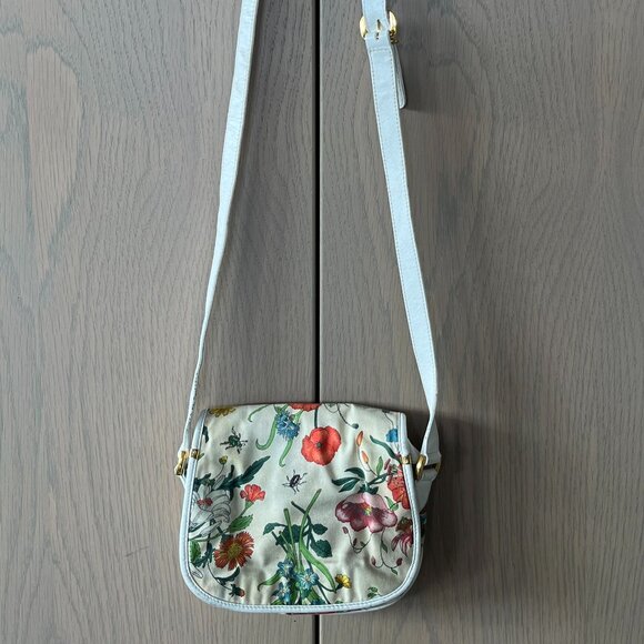 GUCCI Floral Interlocking GG Crossbody Bag - Picture 2 of 12